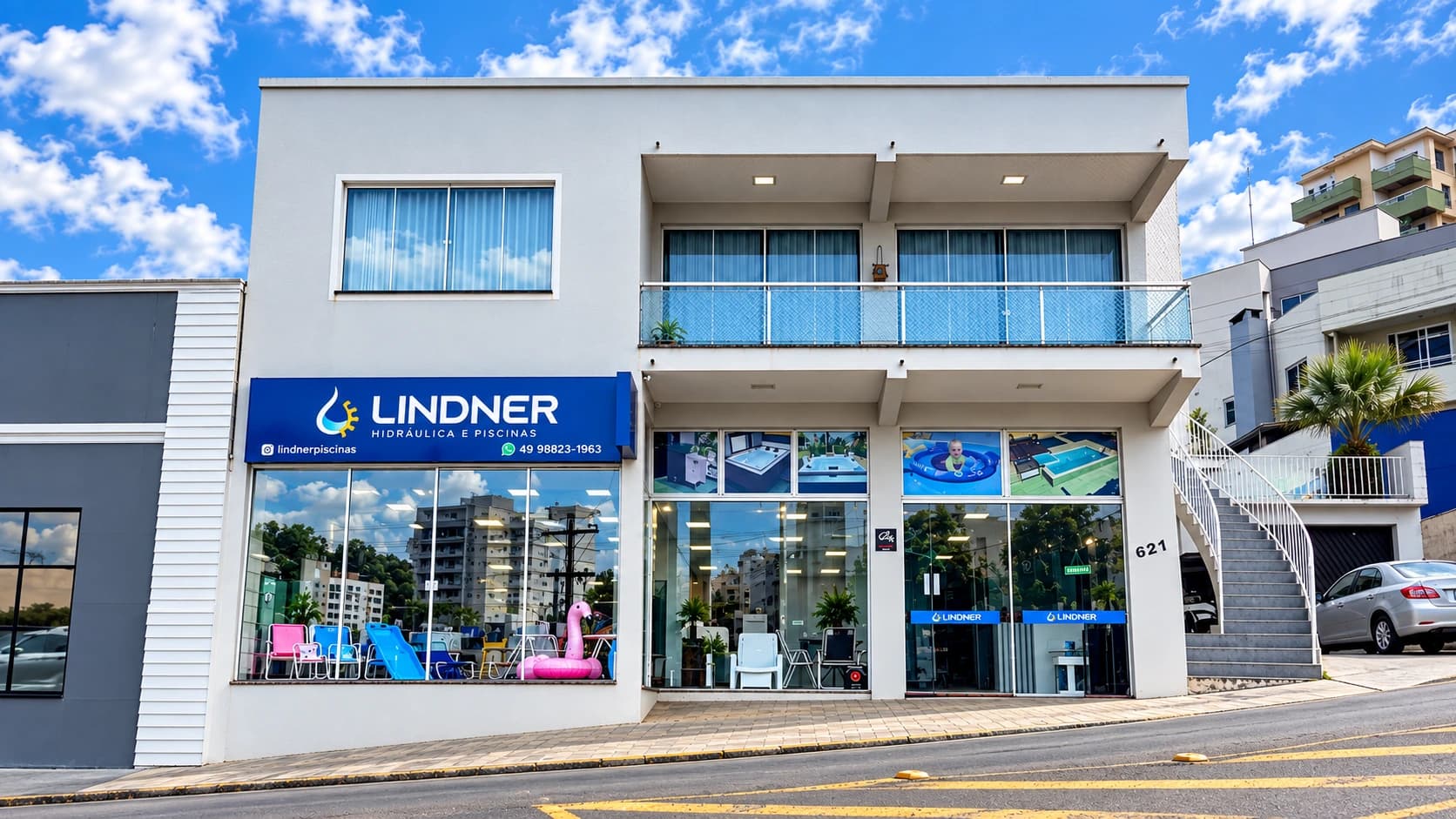 Fachada da Lindner em Joaçaba